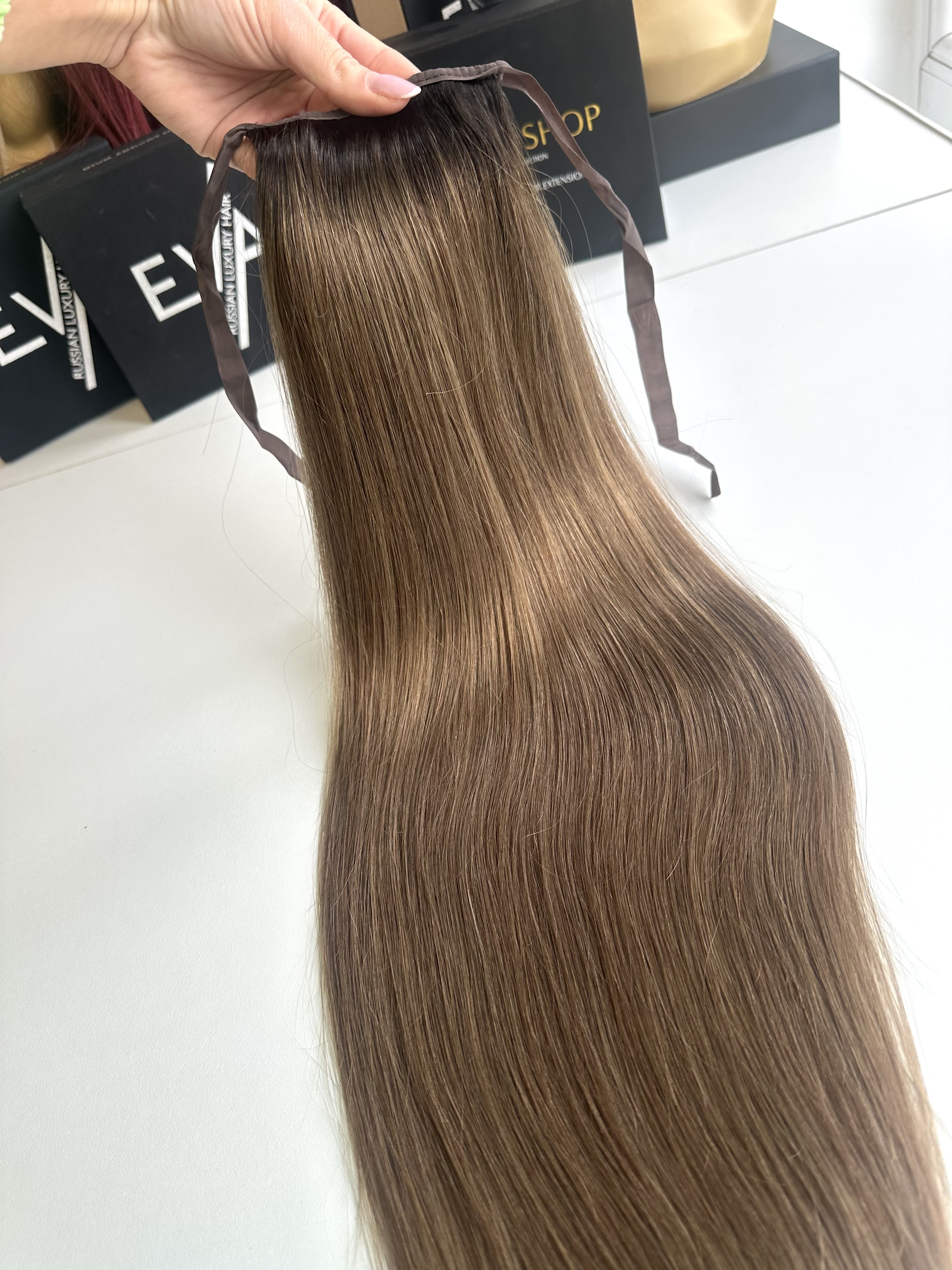 Coada de Par Diamond Ombre #1B 7 - Extensii de par București